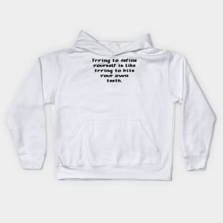 alan watts wise spiritual inspirational quote Kids Hoodie